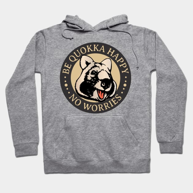 BE QUOKKA HAPPY i Hoodie by EYECHO